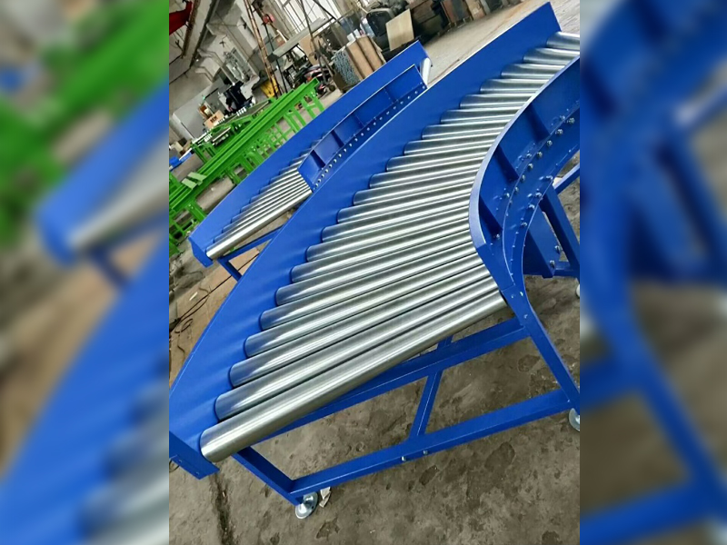 无动力滚筒拐弯机